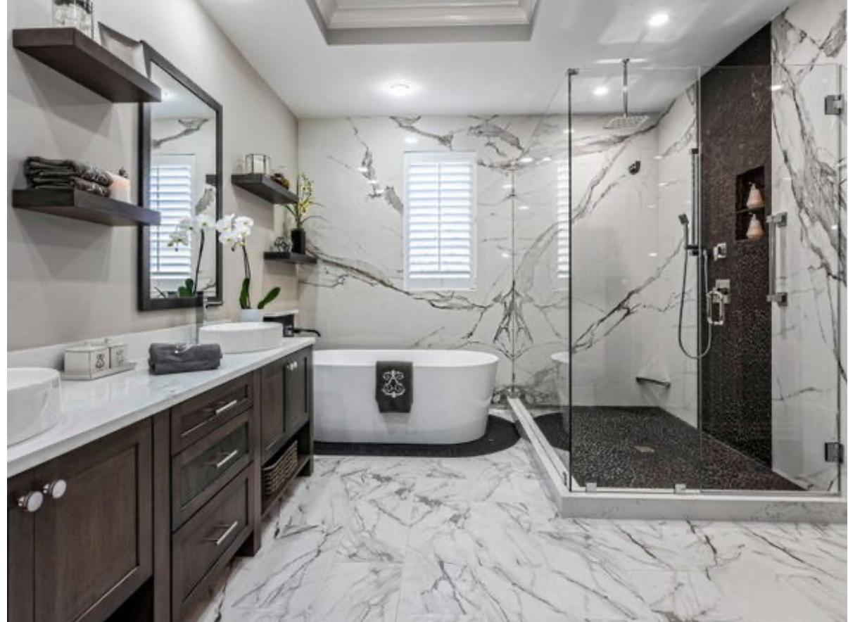 Modern Bathroom Renovation Tampa FL by PF Tile Corp